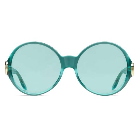 gucci blue round asian fit sunglasses|gucci round sunglasses for men.